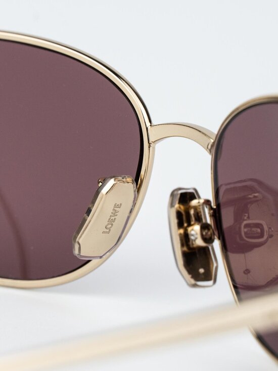 Loewe Women Sunglasses Gold Purple Wraparound LW40164U 32U NEW AUTHENTIC main image 8